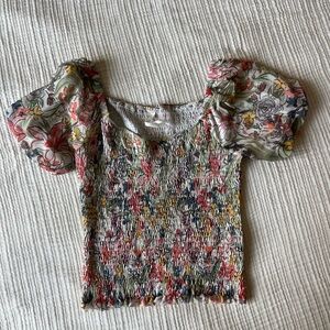 Anthropologie Multicolor Floral Blouse